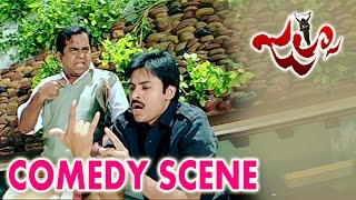 Brahmanandam Giving Warning To Pawan Kalyan Telugu Comedy Scene || Jalsa Movie