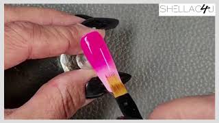 Werkwijze gellak ombre penseel | stap voor stap | Shellac4u