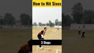 3 Easy tips to hit SIXES || #CricketTips #shorts #youtubeshorts #battingtips  #shortsfeed