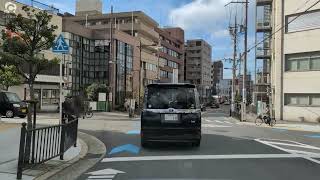 [車載動画] 駅前 茨木市 大阪府  | In front of the station Ibaraki  Osaka   | Driving Japan