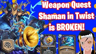 Overload Shaman More Like OP Shaman! | Weapon Shaman | Hearthstone Twist Shaman Deck