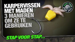 Karpervissen met MADEN - 3 manieren om ze te gebruiken - Stap voor stap uitgelegd