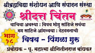 श्री दत्त चिंतन ( भाग १८)  विषय- पिंगळा गुरु प्रबोधक - महात्मा श्रीनितीनराज बांधकर