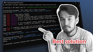 How to fix npx create-react-app error | npx create-react-app not working - solution