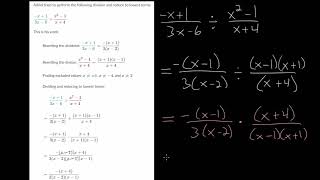 Multiply and Divide Rational Expressions: Error Analysis