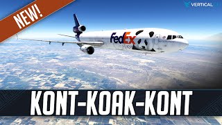 MSFS LIVE | *PRE-RELEASE* TFDi MD-11 | Real World Fedex OPS |  Ontario to Okland (Round-trip)