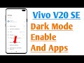 Vivo V20 SE Dark Mode Enable And Dark Mode For Applications