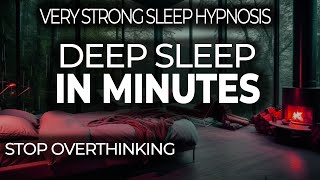 Sleep Hypnosis [STRONG] Detachment from Overthinking - Stop Racing thoughts FALL ASLEEP FAST