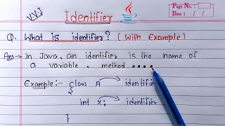 identifiers in java (hindi) | Learn Coding