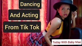 Mini Skirt Dancing and Acting from Tik Tok with Baby Mae in the Philippines