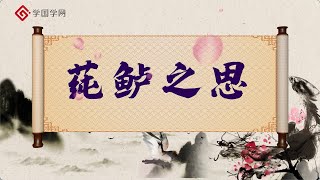 《世说新语与魏晋风度》第4节 莼鲈之思：人生在世最可贵的是什么？【学国学网】