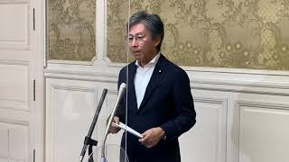 2021年7月28日　安住国対委員長　自民党森山国対委員長との会談後ぶら下がり