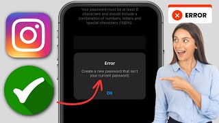 수정! 현재 비밀번호가 아닌 새 비밀번호를 만드세요 Instagram | Instagram 비밀번호 변경 문제