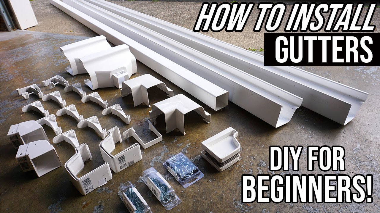 How To Install Gutters For Beginners! Easy DIY Home Project! - YouTube