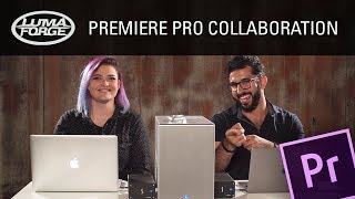 Premiere Pro Collaboration on LumaForge Jellyfish