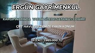 ERGÜN GAYRİMENKUL DEN MERSİN KARGIPINARINDA SATILIK 2+1 YAZLIK #youtubeshorts #mersin