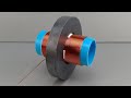 how to make 220v free electricity energy with big magnet and copper pipe