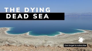 Dead Sea is dying. Dead Sea from a Drone. Israel.