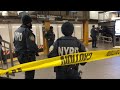 3 people stabbed inside subway stations in 2 separate incidents