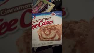 Hostess cinnamon streusel coffee cakes #shorts