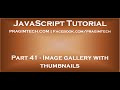 Image gallery with thumbnails in JavaScript