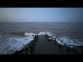 saturday night in withernsea just after high tide.