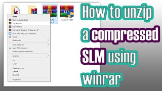 How To Unzip a Compressed Self-Learning Modules using winrar