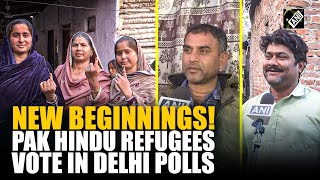 “Very happy…” Historic! Pakistani Hindu refugees living in Delhi cast vote for first time in polls