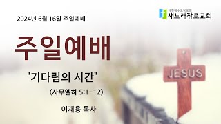 새노래장로교회 2024년 6월 16일 주일 예배