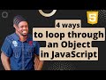 How to loop through an object in JavaScript