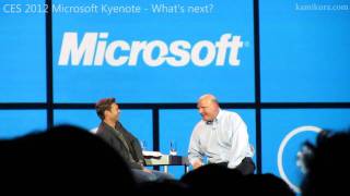 Microsoft Steve Ballmer CES 2012 Final Keynote - What's next?