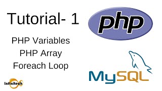 PHP Tutorial 1 - PHP Variables , Array , printing in php , foreach loop