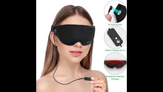 USB Powered Heated Graphene Far Infrared Heat Warm Compress Eye Mask