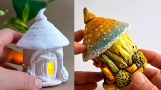 DIY Fairy House Lamps with Homemade Baking Soda Clay!