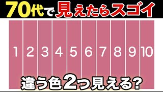 【高齢者向け脳トレ】#32 色覚テスト:見えたら脳年齢20代⁉︎色探しクイズで脳活しよう【全10問】