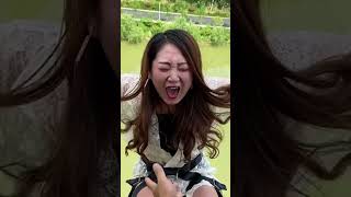 #蹦极  小姐姐嗓门属实无敌了……#bungee  #shorts