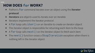 Working With Python's Iterators, Iterables, and Iteration