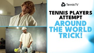 ATP Tennis Players Attempt 'Round The World' Trick! 🌎🔄