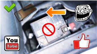 Come accendere l’auto con la batteria a terra👍