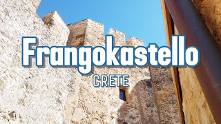 Frangokastello. Walking tour. Chania, Crete, Greece. | 漫步在克里特南岸的古代城堡Frangokastello，克里特岛