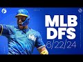 MLB DFS Picks & Strategy for DraftKings & FanDuel (6/22/24)