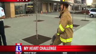 Demonstrating why heart health is important for firefighters