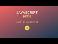 JavaScript for Beginners(#31) || sort() method in Js ||2020