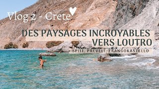 🌊The beautiful village of Loutro, Preveli beach and hotel in Frangokastello! Travel in Crete #2