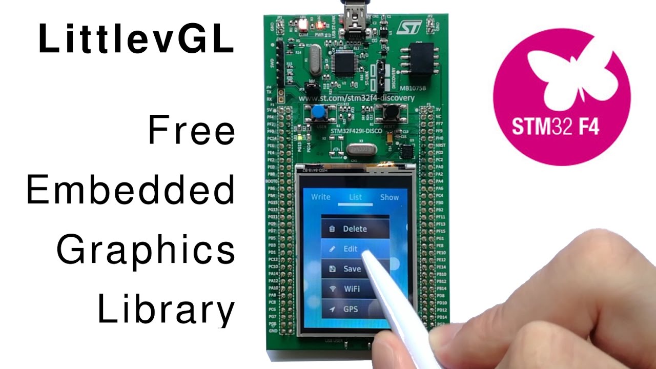 Embedded Gui On Stm32 Discovery Board With Littlev Graphics Library Embedded Gui On Stm32 Discovery Board With Littlev Graphics Library