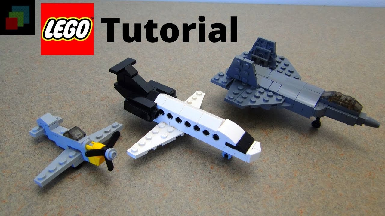 Mini Lego Vehicles Tutorial Part 3 Planes Youtube