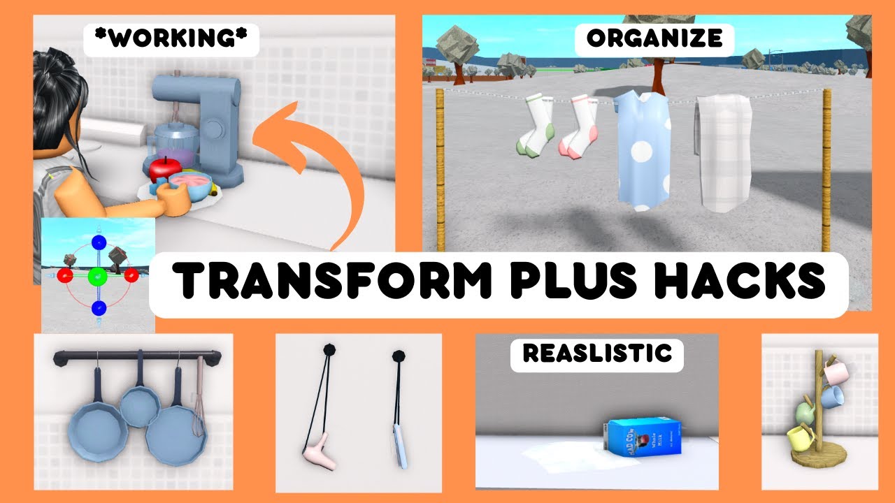 Bloxburg *EASY* TRANSFORM PLUS BUILD HACK Ideas! - YouTube