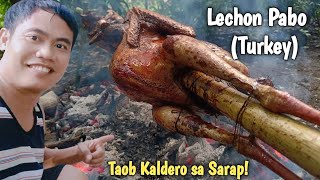 Lechon Pabo (Turkey) outdoor cooking - ang sarap at ang lambot ng karne nito mga Sangkay