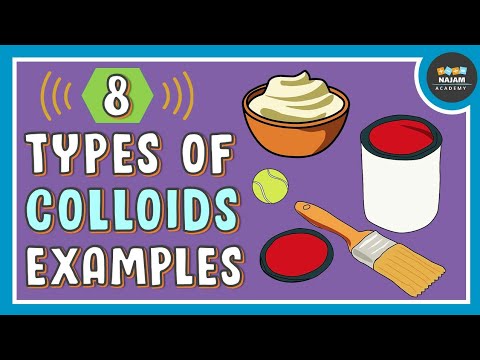 What are 5 examples of colloids?