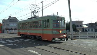 【路面電車動画】岡山電気軌道８３　つりかけの音　３０００形　東武日光軌道線復元色